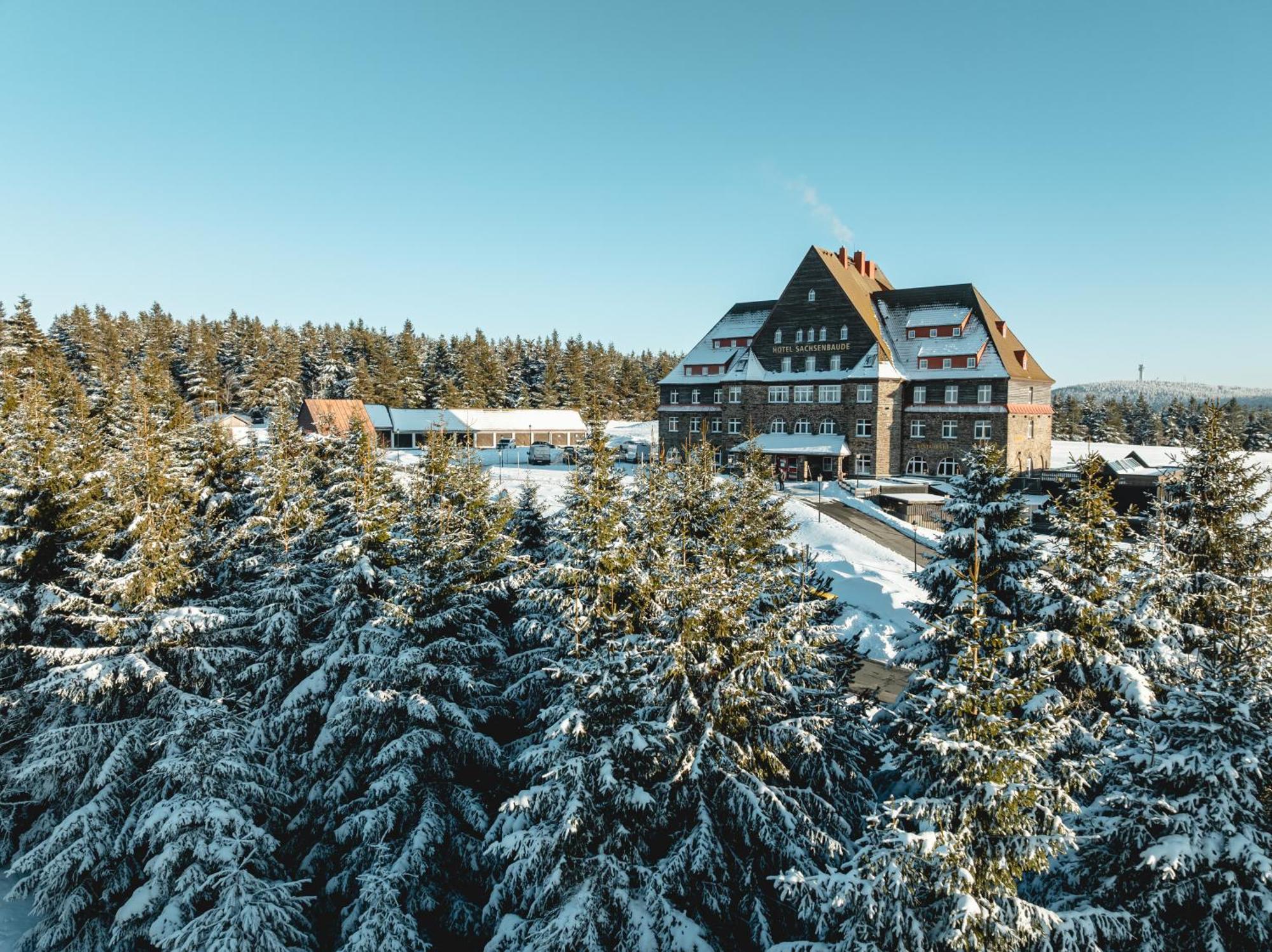 Naturhotel Sachsenbaude Oberwiesenthal Exterior foto